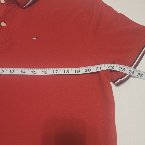 Tommy Hilfiger Red Pique Polo Shirt XL – Classic Fit - Picture 13 of 13